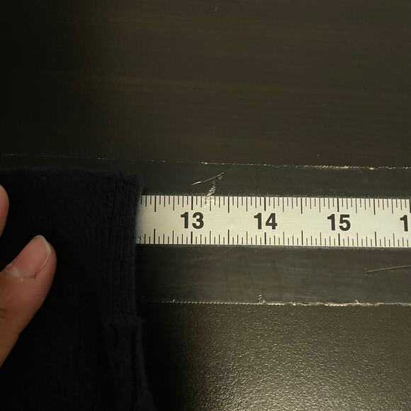 Free People Beach Womens Encinitas Ribbed Sweater Skirt Black Side Slit Medium - Picture 6 of 8